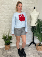 Pinchy Crab Sweater Blue