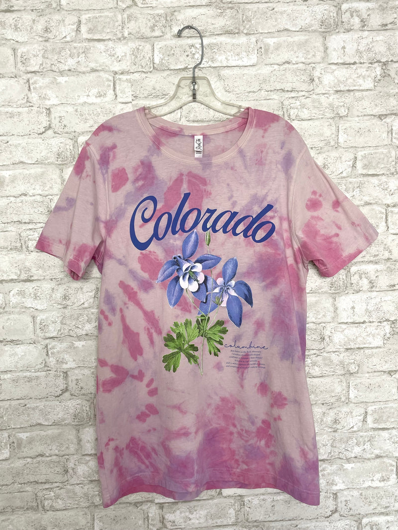 Colorado Columbine T-Shirt Tye-Dye