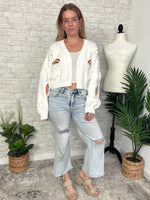 Over The Rainbow Cardigan White