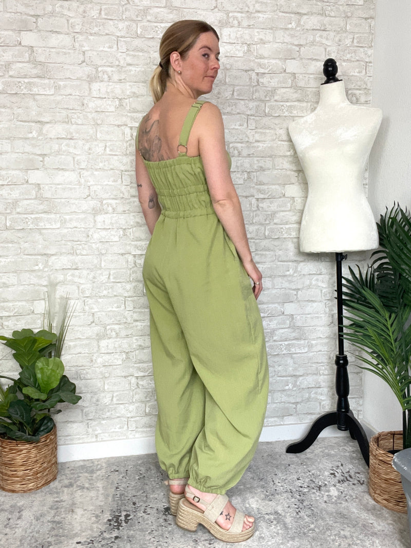 Quinn Pistachio Jumpsuit