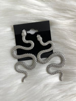 XL Silver Snake Studs