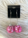 Pink Disco Ball Celebration Earrings