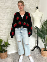 Summer Berry Cardigan Black