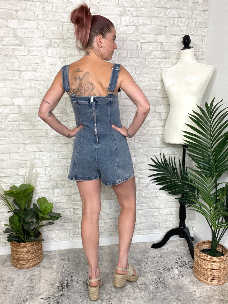Sierra Stud + Buckle Romper