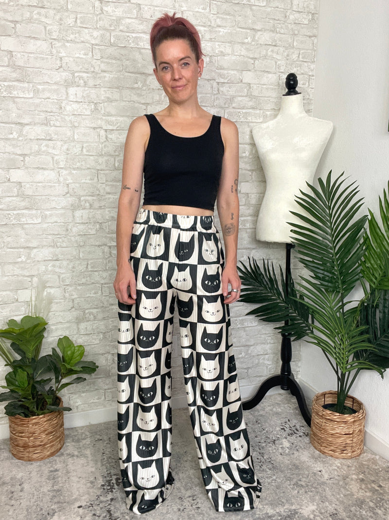 Kitty Cat Print Pants