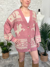 Holly Western Cardigan Pink