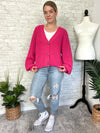 Cherry Blossom Cardigan Fuchsia