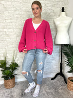 Cherry Blossom Cardigan Fuchsia