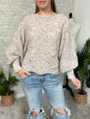 Rainbow Retro Swirl Knit Top