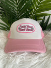 Fuck Your Bad Vibes Trucker Hat - Pink