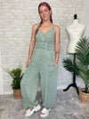 Sage Gauze Jumpsuit