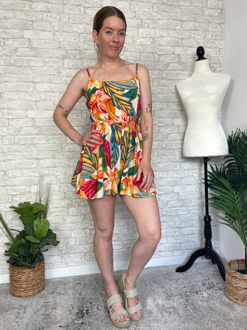 Mead Jungle Print Romper
