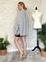 Montese Charcoal Grey Button Up