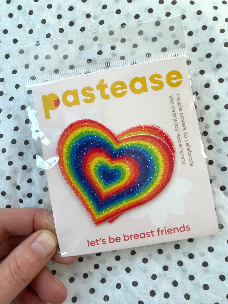 Rainbow Heart Pasties