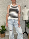 Darlene B+W Stripe Tank