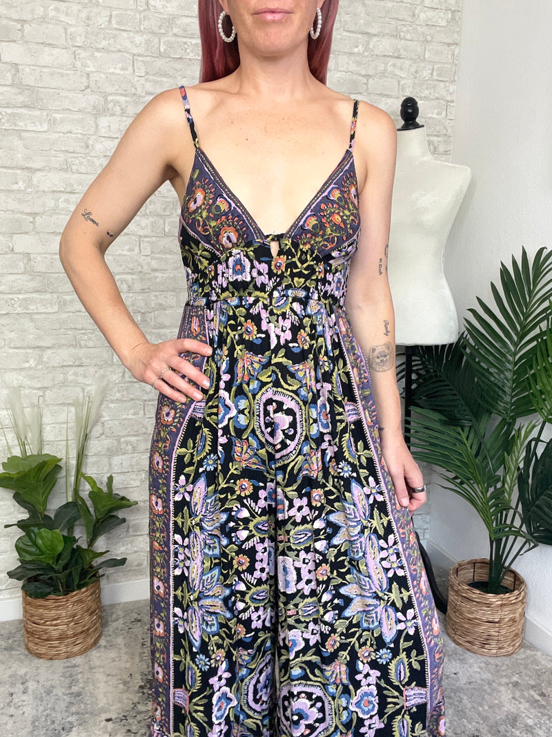 Halle Floral Cool Combo Jumpsuit