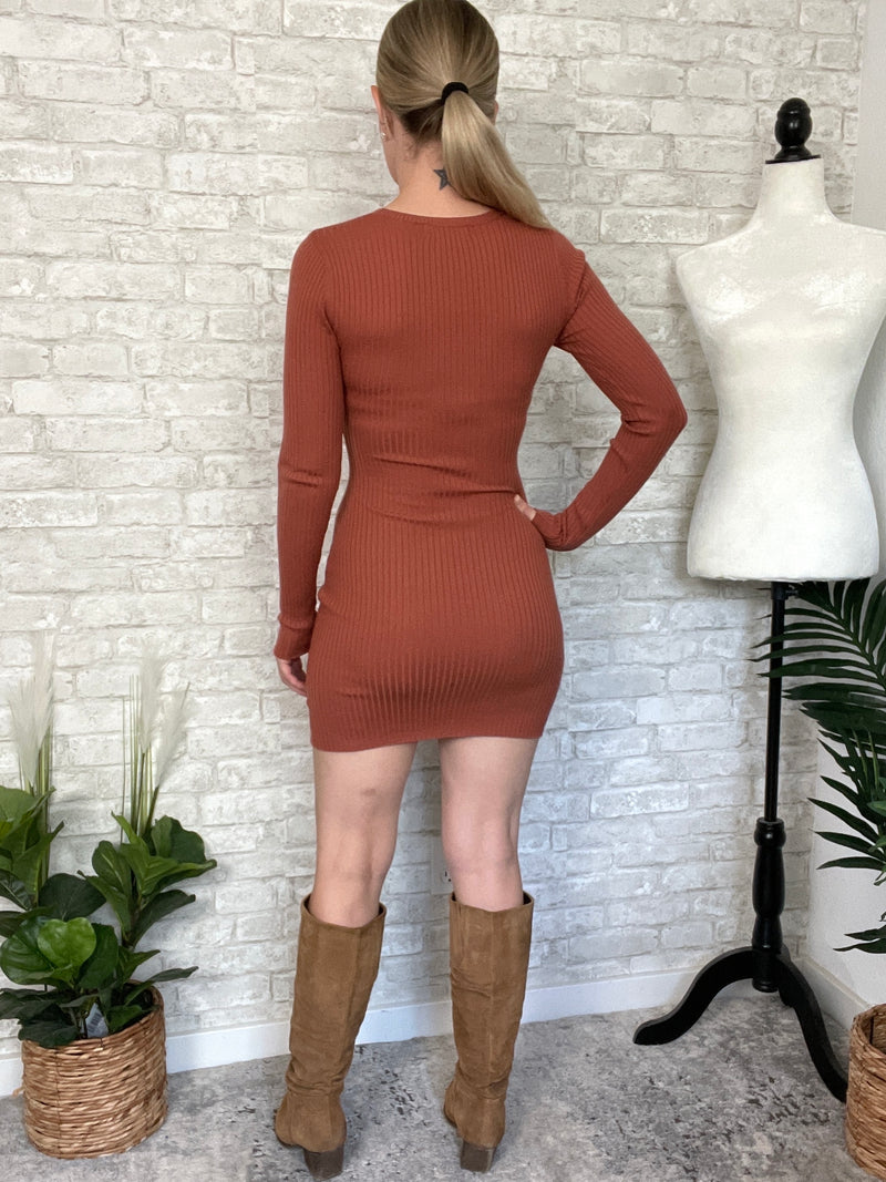 Tia Knit Dress Ginger