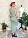Christine Sage Sweater Set - Vest