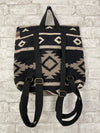 Black, Taupe + Cream Aztec Backpack