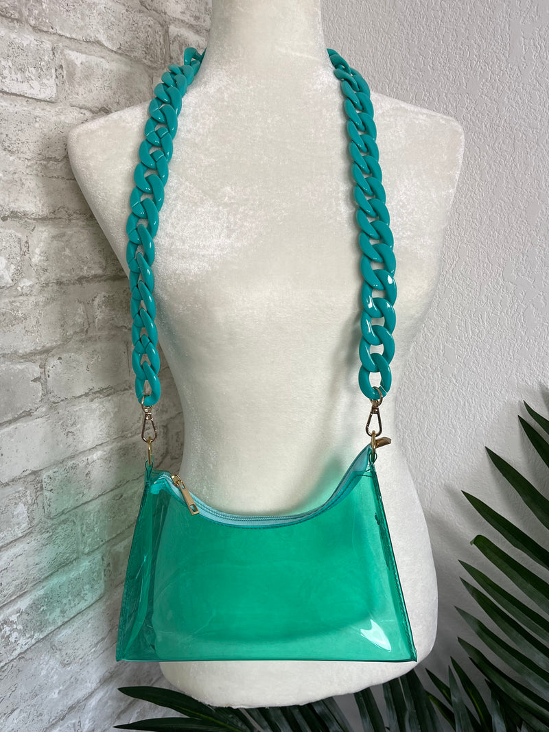 Festival Clear bag - Teal