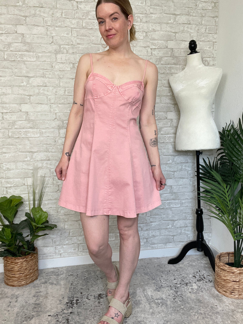 Solero Pink Denim Dress