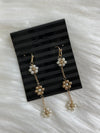 Gold+Floral Seed Bead Floral Earring
