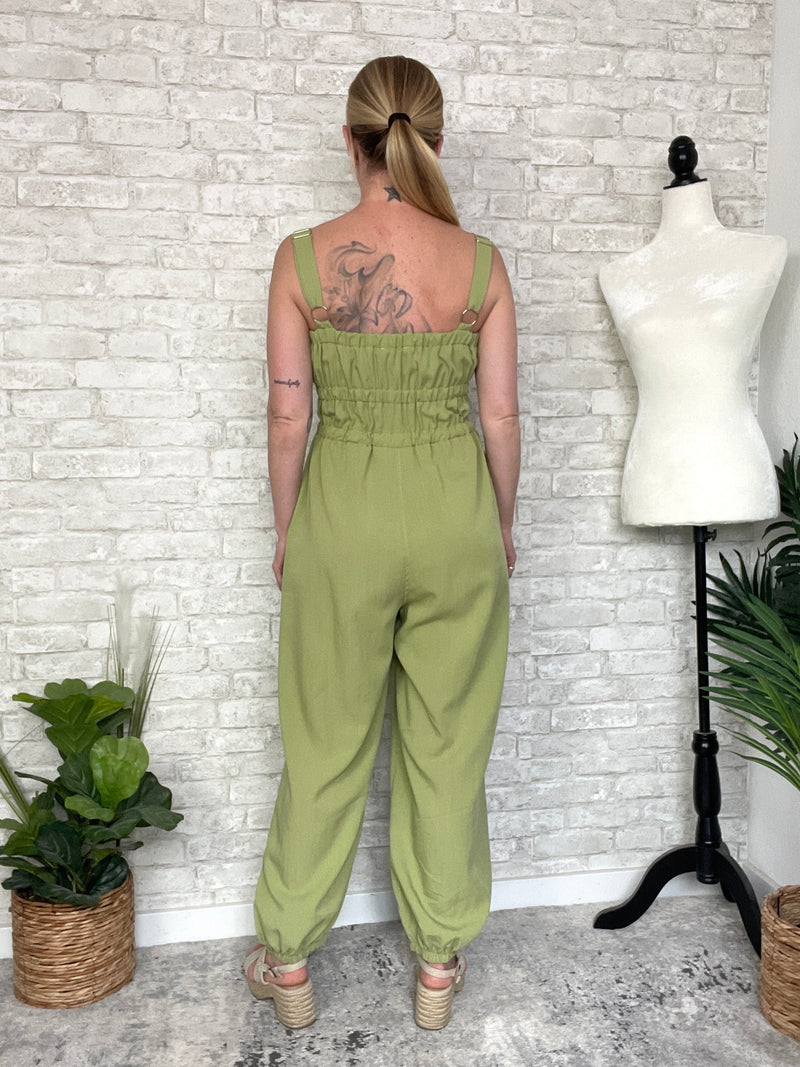 Quinn Pistachio Jumpsuit