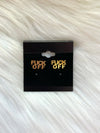 Fuck Off Bold Stud Earring Gold