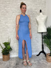 Conch Blue Seaside Knit Dress/CoverUp