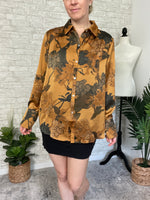 Rustic Petal Button Up
