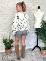 Speckled Knit Cream Cardigan