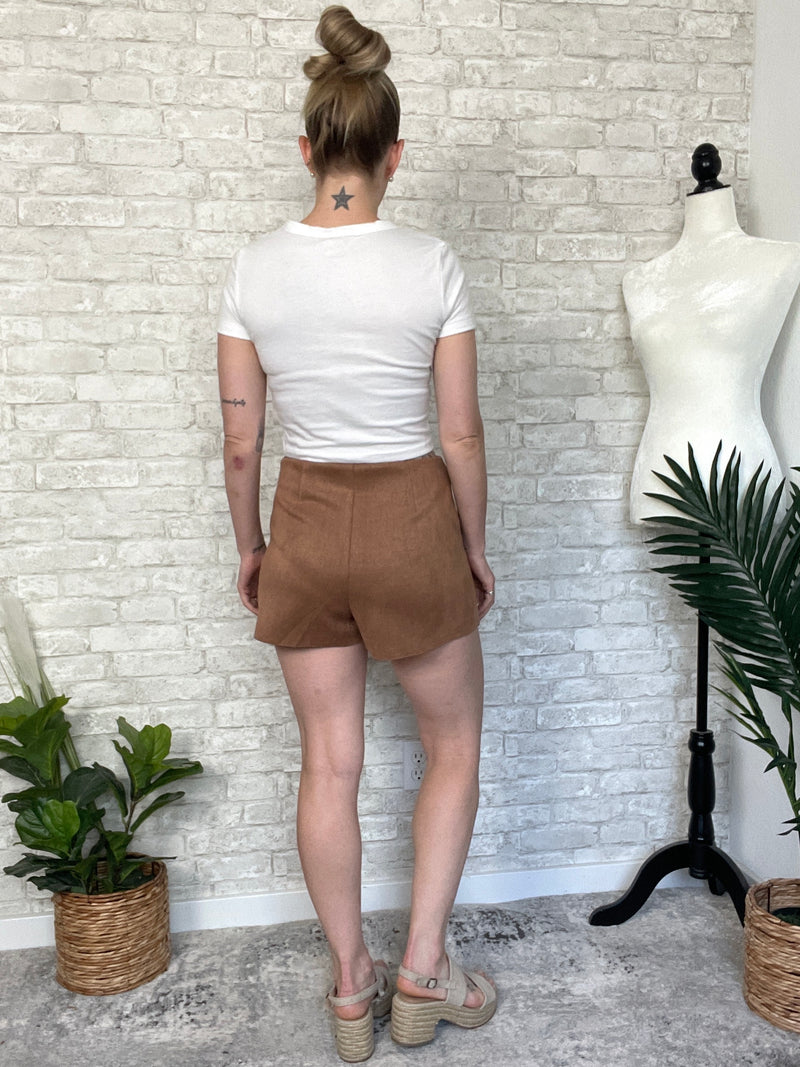 Holly Faux Suede Skort
