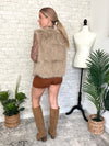 Rochelle Fuzzy Vest Taupe