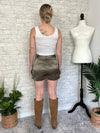 Jones Satin Olive Suit Set Bottoms