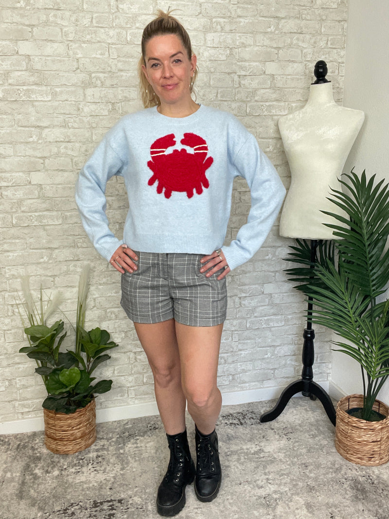 Pinchy Crab Sweater Blue