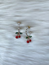 Cherry Pearl Hoop Earring