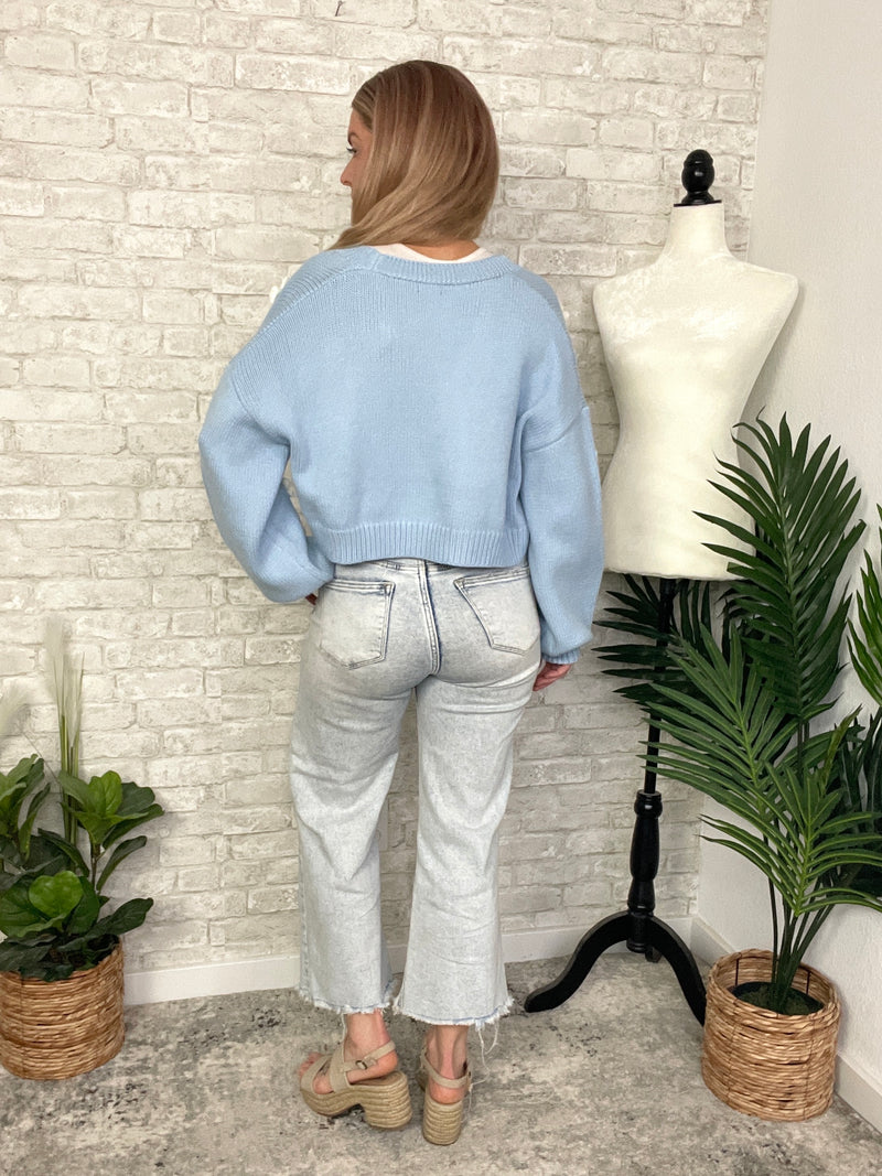 Over The Rainbow Cardigan Blue