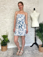 Chinette Blue+White Dress