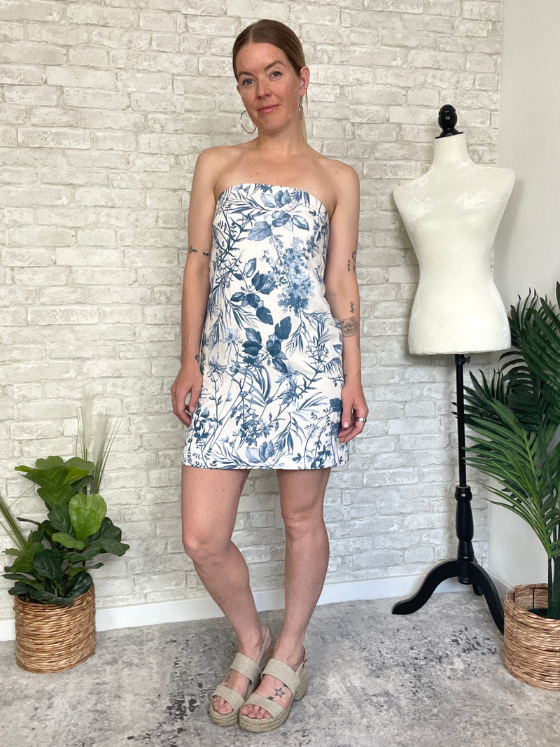 Chinette Blue+White Dress
