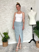 Rhonda Denim Stripe Skirt