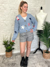 Out To Sea Cardigan Blue