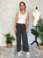 Vivienne Retro Cheetah Jeans Grey