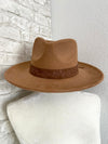 Noelle Wide Brim Hat Camel