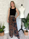 Heather Rustic Floral Print Pants