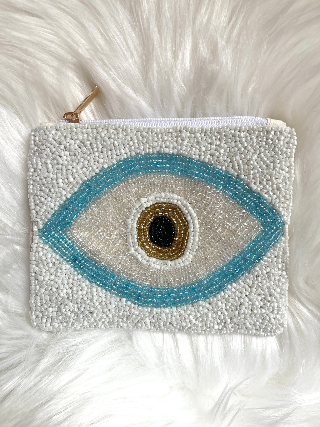 Evil Eye Seed Bead Bag