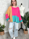 Cassy Bold Color Block Sweater