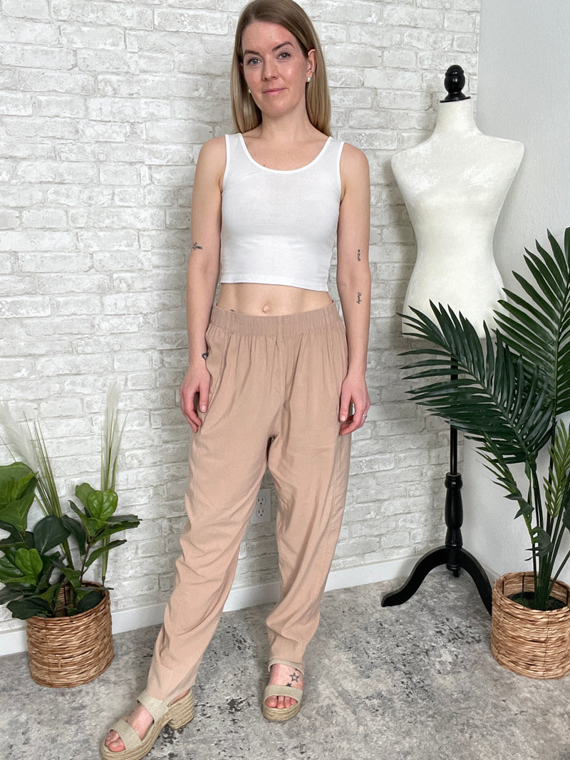 Shelly Lightweight Lounge Pant Tan