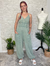 Sage Gauze Jumpsuit