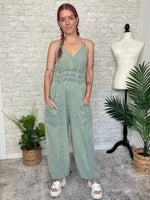 Sage Gauze Jumpsuit