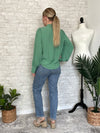 Celine Bow Blouse Green